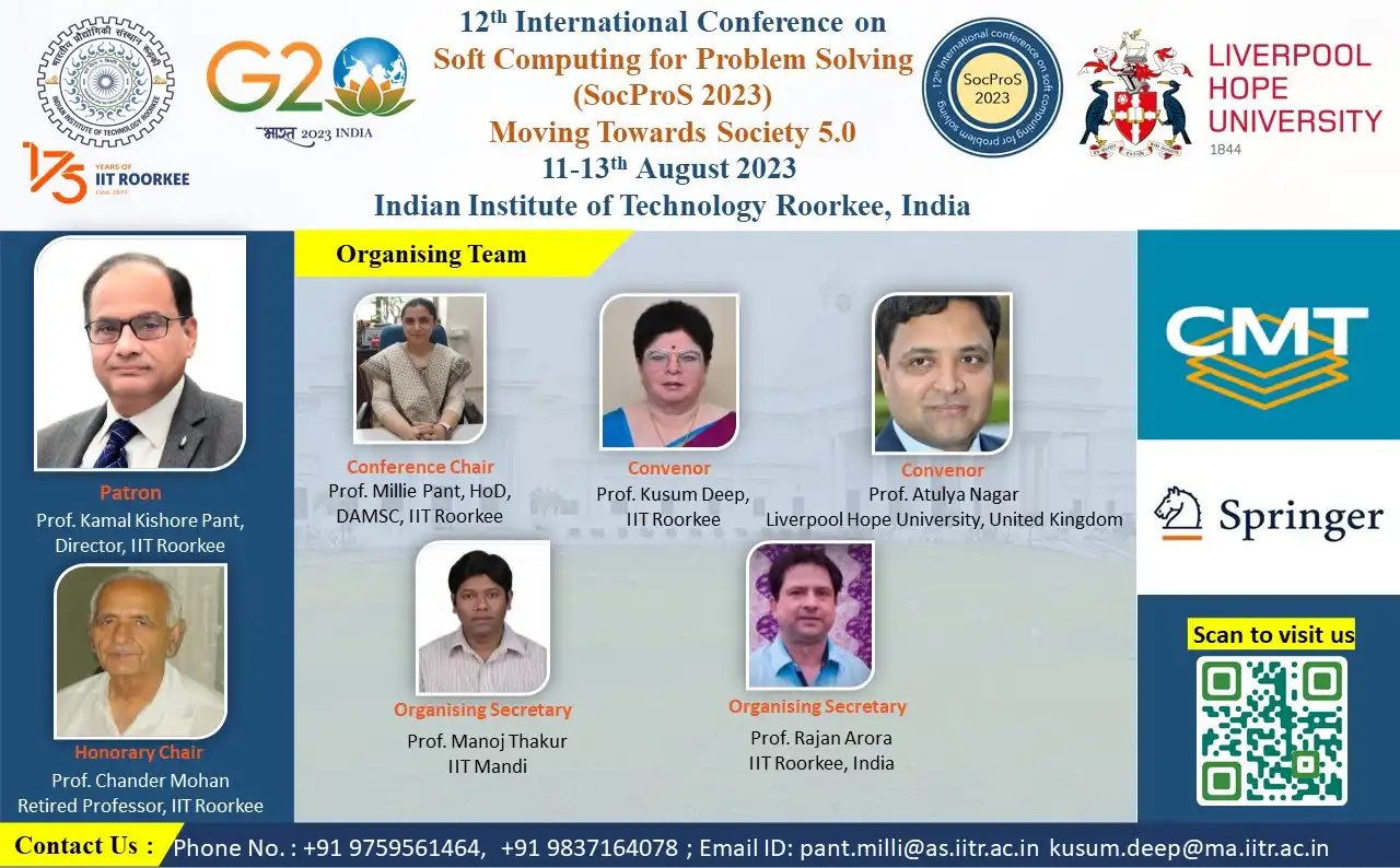 12th International Conference on Soft Computing for Problem Solving (SocProS 2023)