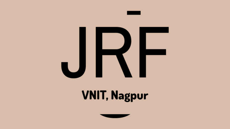 JRF position in Department of Mathematics, VNIT, Nagpur, Application deadline: April 30, 2023